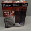 Comfort Glow Electric Infrared Quartz Heater with Remote, 6-Element Space Heater with Temperature Control, Overheat & Tip-Over Shut Off Protection, 3 Heat Settings - Indoor Use for Home Office Bedroom