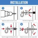 5/16"x4" Toggle Bolts (36 Pcs) 5/16 inch Wall Anchors for Drywall Heavy Duty, Butterfly Anchor Bolt for Hollow Wall, Sheetrock, Ceiling