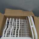 5 Tier Kitchen Fruit Vegetable Storage Cart with Rotating Basket, Rolling Rack Shelf Organizer Floor Stand on Wheel for Snack Spice Produce Veggie Onion Potato Bin, Vianderos Para Cocina, White