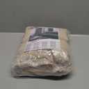 LAMIT Light Filtering Sheer Linen Curtains 102 inches Long, Linen Textured Semi Sheer Back Tab and Rod Pocket Natural Boho Drapes for Living Room/Farmhouse, 2 Panels, Linen, 52 x 102 Inch