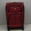 SwissGear Sion Softside Expandable Luggage, Burgundy, Checked-Medium 25-Inch