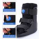 Inflatable Walking Boot, Air Cam Walker Fracture Boot Orthopaedic boot for Sprained Ankle, Short Air Walker Brace for Broken Foot Achilles Tendon Injury Black (Small)