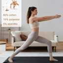 5 Pairs Pilates Socks with Grips for Women, Non Slip Cotton Ruffle Yoga Socks for Barre Workout Hospital