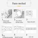Peel and Stick Wallpaper Borders Wall Borders Window Trim Molding Mirror Frame Kit Wall Panel Bulletin Board Borders Purple Lavender 10 X 500cm