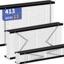 2-Pack 413 Filter Replacement Compatible with AprilAire 413 Whole House Air Purifiers Models,1410,1610,2410,2416,3410,4400,MERV 13 Furnace Filter Replacement, fit for 16x28x4Furnace actual size