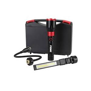 PRIME 3 in 1 Led Work Lights with Magnetic Base, LED Flashlight with Flexible Gooseneck and Slim Bar Light, 400 Lumens Rechargeable Flashlights for Household, Camping and Car