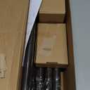 KAMANINA Curtain Rods for Windows 72 to 144 Inches (6-12ft) Long Heavy Duty Curtain Rod, 7/8 Inch Adjustable Decorative Drapery Rods with Netted Texture Finials, Bronze