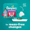 Pampers Diapers - Cruisers 360° - Size 8, 60 Count, up to 100% Leakproof Fit, Designed for Active Babies, Pull On Diaper