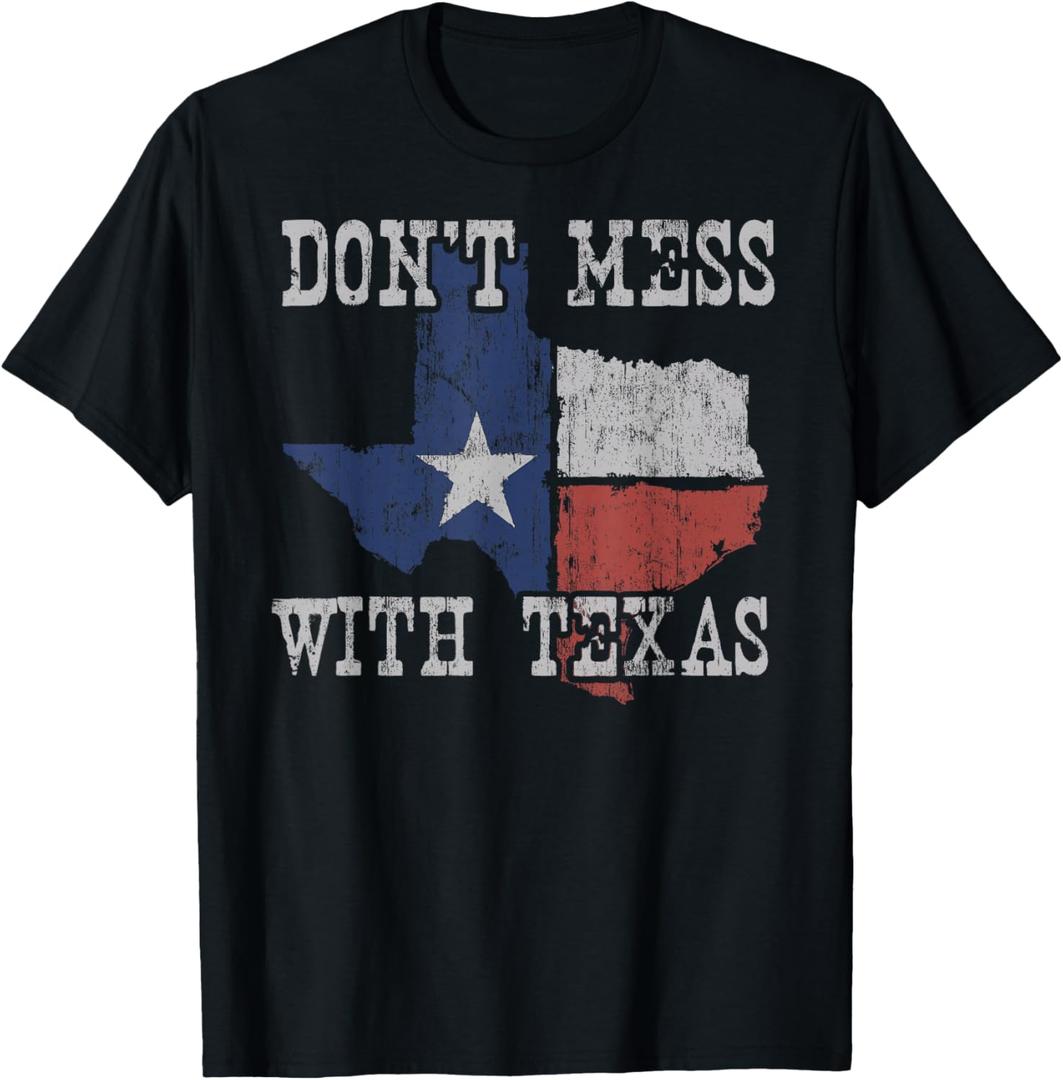 Don't Mess with Vintage Texas Longhorn Lone Star State Shirt T-Shirt, Medium