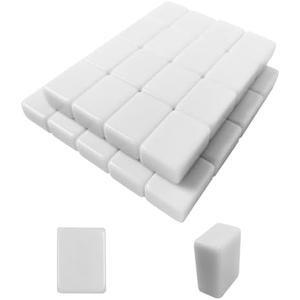 Goldenpasinee 36 Pcs Blank Mahjong Tiles for American Mahjong Tile Set, Standard Size White Replacement Mahjong Tiles Only, Compatible with Travel Mahjong Set & Vita Mahjong Game