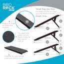 BIRDROCK HOME Adjustable Pet Ramp for Small Dogs, Cats, Puppies - Foldable Wooden Dog Ramp for Couch, Bed, Car - Indoor or Outdoor- Safe, Portable, Non-Slip Carpet - 16", Espresso