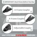 Upgraded Trailer Lock, Fits 2-5/16 Inch Coupler Heavy Duty Anti-Theft Trailer Hitch Lock, Accessories for RV/Boat/Trailer