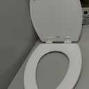 Elongated Toilet Seat Slow Close, Quiet Toilet Seat Cover with Never Loosen Durable Toilet Seat Lid Easy to Install & Clean, Polypropylene (PP), White