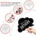 Birthday Photo Booth Props Kit - Happy Birthday Party Favors Supplies Bday Party Decoration Set with Real Glitter Cute Bday Designs for Women - Easy to Assemble 30 Pieces (Rose Gold)