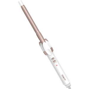 Conair Double Ceramic 1/2-Inch Curling Iron, 1/2-inch barrel produces spiral curls – for use on short to medium hair