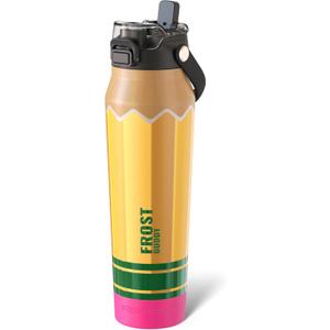 Frost Buddy 32oz Insulated Water Bottle with Straw & Chug Lid | Leak-Proof Stainless Steel | 24-Hours Cold | Sweat-Proof, Cup Holder Friendly | Ideal for Gym, Travel, Sports & Everyday Hydration
