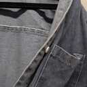 Zilcremo Women Denim Shirt Dresses Long Sleeve Distressed Jean Dress Button Down Casual Tunic Top, 2XL