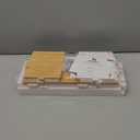 Toilet Paper Holder Stand: Bathroom Stand with Toilet Paper Holder Insert,Slim Storage Cabinet for Small Space (30''H(pro rod), White/Bamboo)