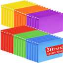 30 Pack Hanging File Folders Letter Size, Colored Hanging Folders with 1/5-Cut Adjustable Tab, Extra Capacity Hanging File Folders, 1 Inch Expansion, Perfect Office, Home, Classroom Supplies