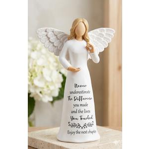 Angel Statue White With Motivational Message