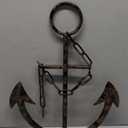 Metal Anchor for Wall Decor - Antique Nautical Decoration for Living Room, Restroom, Bathroom, Bedroom, Kitchen - Boat, Ship Anchor with Chain for Home Interior
