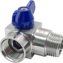 Stainless Steel 1/2" NPT Male x 1/2" NPT Female 90 Degrees Elbow Ball Valve Shut Off Valve for Water Fuel Air