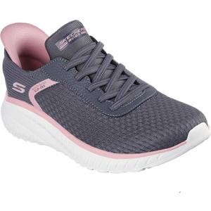 Casual sneaker, Slip-ins, Memory Foam footbed, Heel Pillow, Flexible outsole, stretch laces - no tie fit, Machine Washable Size 8.5