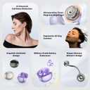 10 x Merryking AI Translator Earbuds, Real Time 3-in-1 Translation Earbuds 144 Languages & Accents，Open-Ear Clip-On Design for Travel, Business & Multilingual Conversations, (Purple)