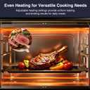 40.1QT Countertop Oven, 1600W French Door Toaster Oven With 3 Knobs, Silver, Extra Large