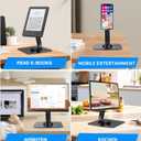 Adjustable Portable Magnetic Monitor/iPhone/Tablet Stand Magnetic Quick-Release - Foldable 10.1 10.5 11 11.6 12 12.5 15.6 17 17.3 18 18.5 inch Portable Monitor iPad Air mini Pro Samsung POS, Kindle