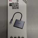 USB C to Dual HDMI Adapter 4K@30Hz, KOZYC USB C Hub Multiport Adapter with 2xHDMI, USB 3.0, 100W PD, Support USB C to HDMI Splitter Extended Display for MacBook Pro (MST is not Supported on MacOS)