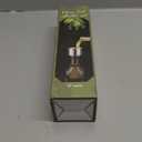 AOZITA 17oz Glass Olive Oil Dispenser - Oil and Vinegar Cruet Bottle with Stainless Steel Pourers - Funnel For Easy Refill - Olive Carafe Decanter for Kitchen (Dark Brown)