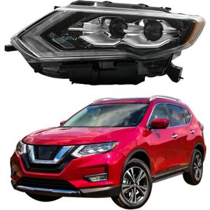 WFLNHB Headlight Assembly Replacement for Nissan Rogue SL SL Hybrid 2017-2020 Headlights with DRL Set Driver Side 260606FL6A