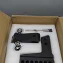 TOPBEE Adjustable Trailer Hitch, Drop Hitch, Tow Hitch Fits 2.5-inch Receiver, 6-inch Drop, 2 and 2-5/16 inch Balls, 18,500 LB,Solid Tube Hitch with Anti-Theft Pin, Black