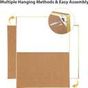 ARCOBIS Cork Board White Board Combo, 24 x 18 Inch Bulletin Board-Gold Frame, Magnetic Dry Erase Board & Corkboard for Wall, Vision Board for Home, Office, School