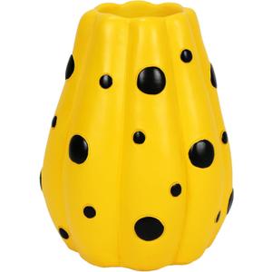 MYFLOCY Pumpkin Vases for Flowers Halloween Pumpkin Vase Centerpieces for Tables Decorative Fall Pumpkins Planter for Home Decor (Orange, Black Circle)