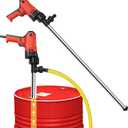 110V Heavy-Flow Liquid Transfer Pump - 2480W Electric Utility oil barrels Pump for Oil, Diesel, Water, Kerosene w/ 91cm Stainless Tube & 2M Steel Hose (100-120L/min)