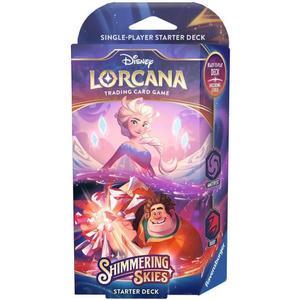 Ravensburger Disney Lorcana TCG: Shimmering Skies - Amethyst & Ruby Single-Player Starter Deck | Engaging Gameplay | Over 200 Original Disney Artworks | Ideal for Ages 8+