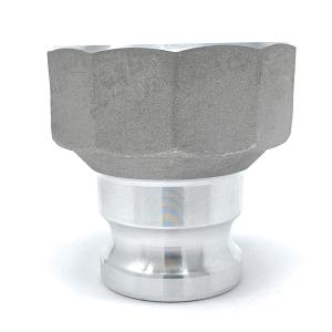 Gloxco Aluminum Type A Cam and Groove Reducer, 2" Male Camlock x 3" Female NPT (CAM-2030-AR-AL)