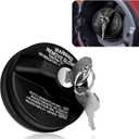 Locking Gas Cap lock, Locking Fuel Cap with Key for 4Runner, Chevy Silverado 1500 2500 3500, Nissan GMC Subaru Buick Gas Lock Fuel Tank Caps Cover Replacement with Key 77300-47020 10504