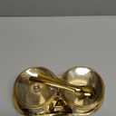 Stainless Steel Salt/Sugar Bowl Set, Seasoning Box with Glass Lid Spoon and Tray Rustproof Round Condiment Pots Polished Shiny Sugar Container Jar Kitchen Spice Canister (Gold)