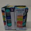 Sistema Snack Pots Mini Bites TO GO Food Storage Containers 130ml Stackable Snack Boxes with Lids BPA Free Pack of 6