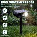 2 Pcs Ultrasonic Animal Repellent Outdoor Solar USB Powered Repeller Cat Dog Deer Deterrent Waterproof Motion Sensor Deterrent for Yard Garden bunny Squirrel Fox Pest (Green Black,Novel Style)