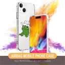 CARLOCA Compatible with iPhone 15 Case for Girl,Clear with Cowboy Hat Frog Pattern Design Plastic Shockproof TPU Bumper Protective Case for iPhone 15