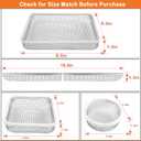 Eazy2hD 10 Pack Flying Insect Screen for RV Refrigerator and Furnace Vents - Stainless Steel Mesh With Installation Tool and Silicone Rubber for Camper Vent, Silver