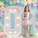 JoyMuse Marquee Letters 3 Feet Tall, Light Up Letters 3FT with Lights, Large Letters for Party, Letter O Light Up Letters for Graduation Proposal Wedding Birthday Homecoming Decorations