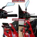 Motorcycle Mirrors Wing Adjustable Rearview Mirror for CBR1000RR CBR250RR CBR600RR Ninja 250 300 400 400R 650 ZX-10R ZX-14 Fairing Modified Foldable Side Mirrors