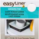 Smooth Top EasyLiner Lazy Susan Liner Kit - Easy to Install, Circular, Non Slip Shelf Liner for Lazy Susan Kitchen Cupboards and Shelves, 30 Inch Diameter, White, 2-Pack