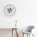 OCEST 13Inch Glow in The Dark Wall Clock, Silent Luminous Night Lighted up Wall Clock, Battery Operated for Bedroom, Bathroom, Living Room, Kitchen Kid Gift