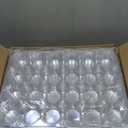 LEXININ 100PCS 24 Grid Quail Egg Cartons, Clear Quail Egg Containers, Plastic Quail Egg Holder Trays for Kitchen Storage